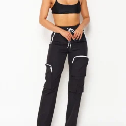 Hot And Delicious Emboldened Black 2pc Pants Set New