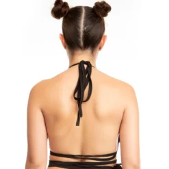 AE Rave Tops Plush Babe Furry Wrap Around Bikini Top