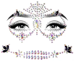 Leg Avenue Womens Rhinestone Skull Face Jewels