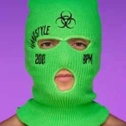 Jarmoo Biohazard Hardstyle Green Ski Mask