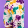 BJD Inc. Wax Skull Tie Dye Fleece Shorts
