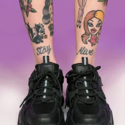 Berness Shoes Black Briella Chunky Sneakers