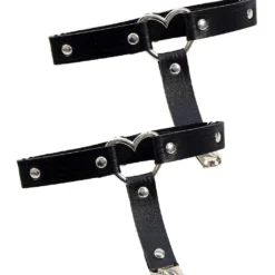 AE 2pc Heart Ring Faux Leather Leg Garters