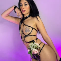 Roma Crossfaded Black Crotchless Teddy 7 Roma Crossfaded Black Crotchless Teddy