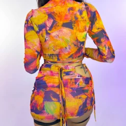 Hot And Delicious New On The Horizon 2pc Mesh Skirt Set