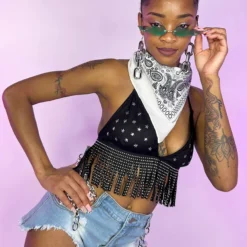 Bear Dance Star Socialite Fringe Top