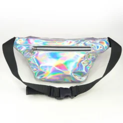 Hua Xin Xing Rui Bags Holographic Silver Rave Fanny Pack Outerwear