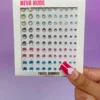 Neva Nude Pastel Gems 100 Individual Crystal Jewels Accessories