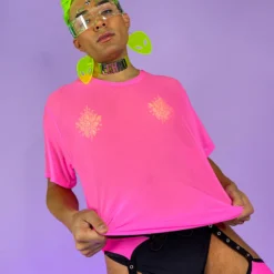 OhYes Fashion Got Ya Covered Oversized Mesh Tee