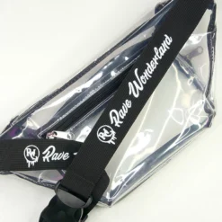 Hua Xin Xing Rui Bags New Black & Clear Rave Wonderland Two Compartment Fanny Pack