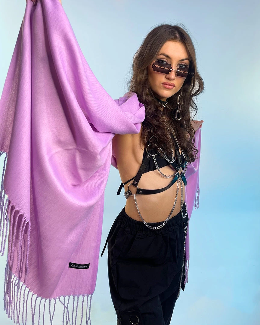 AE Womens Basic Solid Pashmina Scarf 1 AE Womens Basic Solid Pashmina Scarf