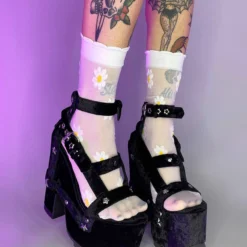 Leg Avenue Sheer Daisy Ankle Socks