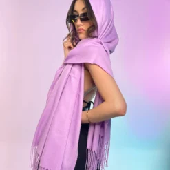 AE Womens Basic Solid Pashmina Scarf 30 AE Womens Basic Solid Pashmina Scarf