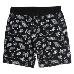 BJD Inc. Black Paisley Fleece Shorts 5 BJD Inc. Black Paisley Fleece Shorts