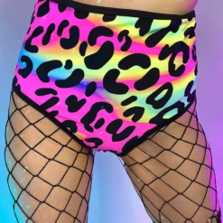 Elizabeth Acid Jungle High Waist Thong Bottoms