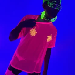 OhYes Fashion Got Ya Covered Oversized Mesh Tee