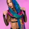 AE Rainbow Ombre Paisley Pashmina Scarf Womens