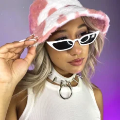 AE Milk And Honey Furry Bucket Hat New