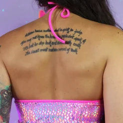 Roma Womens Astro Candy Cutout Cropped Top