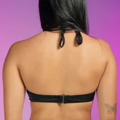 Roma Black Kinetic Criss-Cross Top