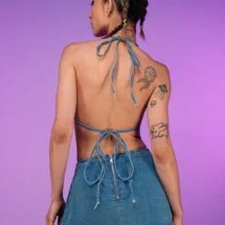 Hot And Delicious Frosted Rhinestone 2pc Skirt Set 6 Hot And Delicious Frosted Rhinestone 2pc Skirt Set