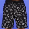BJD Inc. Black Paisley Fleece Shorts