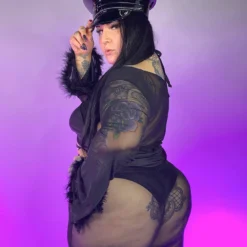 AE New Bubble-icious Sheer Fur Bell Bottom Rave Pants