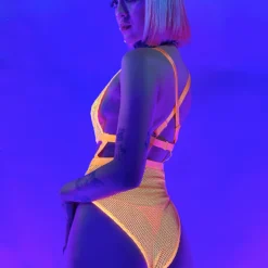 Main Street Loungewear Combat Fishnet Bodysuit