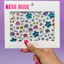 Neva Nude Woodstock Multicolor Pastel Crystal Face Jewels