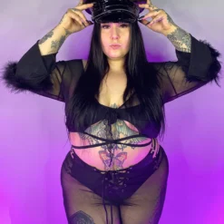 AE Bubble-icious Sheer Front-Tie Top New