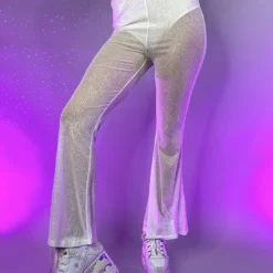 OhYes Fashion New Urban Nights Sparkle Mesh Flare Bottoms