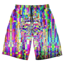 Set 4 Lyfe ABSTRACT GLITCH SHORTS