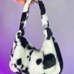 AE Born Wild Animal Print Fuzzy Purse New