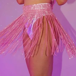 Hot And Delicious Mo' Money Mo' Jewels Cover Up Skirt