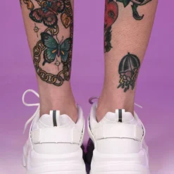 Berness Shoes White Briella Chunky Sneakers Womens