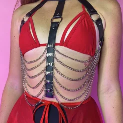 AE Black Dominate Me Chain Top