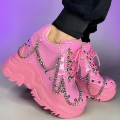 Realplay Corp Baby Pink Space Candy Chain Sneakers Womens