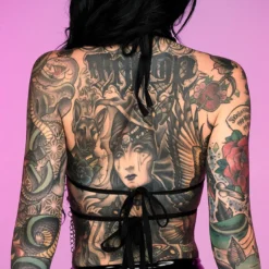 Bodyzone Sugar Baby Black Chained O-Ring Top