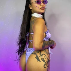 AE Womens Lavender Summer Lovin' 2 Piece Bikini