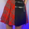 AE E-Girl Red Plaid Skirt