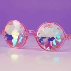 AE Retro Round Kaleidoscope Glasses Womens