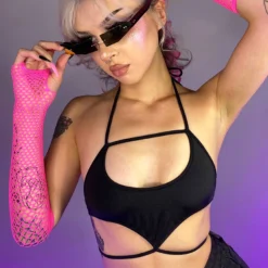 Roma New Candy Lane Underboob Cutout Tie Top