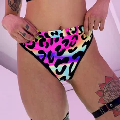 Elizabeth Acid Jungle Cheeky High-Cut Bottoms New