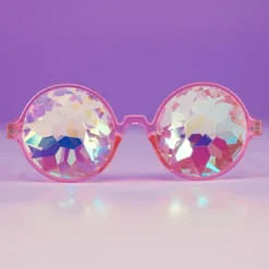 AE Retro Round Kaleidoscope Glasses Womens