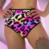 Elizabeth Acid Jungle High Waist Thong Bottoms