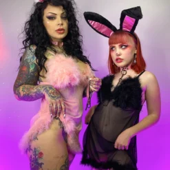 Be Wicked Oh Behave Baby Pink Teddy Dress New