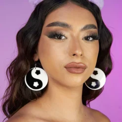 Nomad Kandi Daisy Yin Yang Earrings
