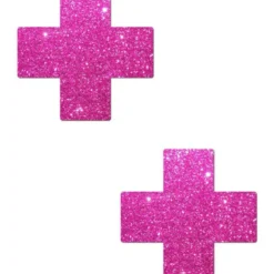 Pastease Plus X Solid Glitter Nipple Pasties Womens
