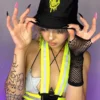 Jarmoo Womens Rave Wonderland Neon Yellow Melting Smiley Bucket Hat