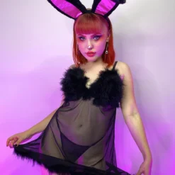 Be Wicked Oh Behave Black Teddy Dress